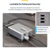 StarTech.com 4-portowa ładowarka USB-C do wielu urządzeń, łączna moc 240 W, pojedynczy port 140 W EPR, PD 3.1, porty z zabezpieczeniem śrubowym, sale konferencyjne, w zestawie uchwyt do montażu na powierzchni