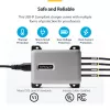StarTech.com 4-portowa ładowarka USB-C do wielu urządzeń, łączna moc 240 W, pojedynczy port 140 W EPR, PD 3.1, porty z zabezpieczeniem śrubowym, sale konferencyjne, w zestawie uchwyt do montażu na powierzchni