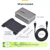 StarTech.com 4-portowa ładowarka USB-C do wielu urządzeń, łączna moc 240 W, pojedynczy port 140 W EPR, PD 3.1, porty z zabezpieczeniem śrubowym, sale konferencyjne, w zestawie uchwyt do montażu na powierzchni
