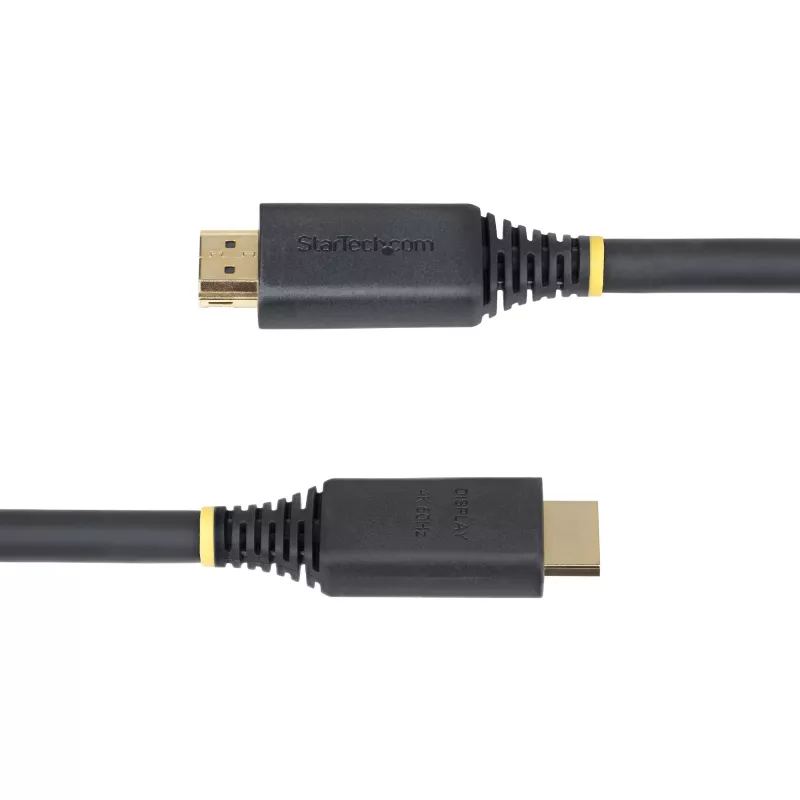 StarTech.com 15m (49.2ft) Aktywny kabel HDMI High Speed, 4K 60Hz/1440p 144Hz, HDR10/HDCP 2.2/ARC, 18Gbps, przewód UHD HDMI 2.0 do TV/monitora/wyświetlacza, powłoka TPE