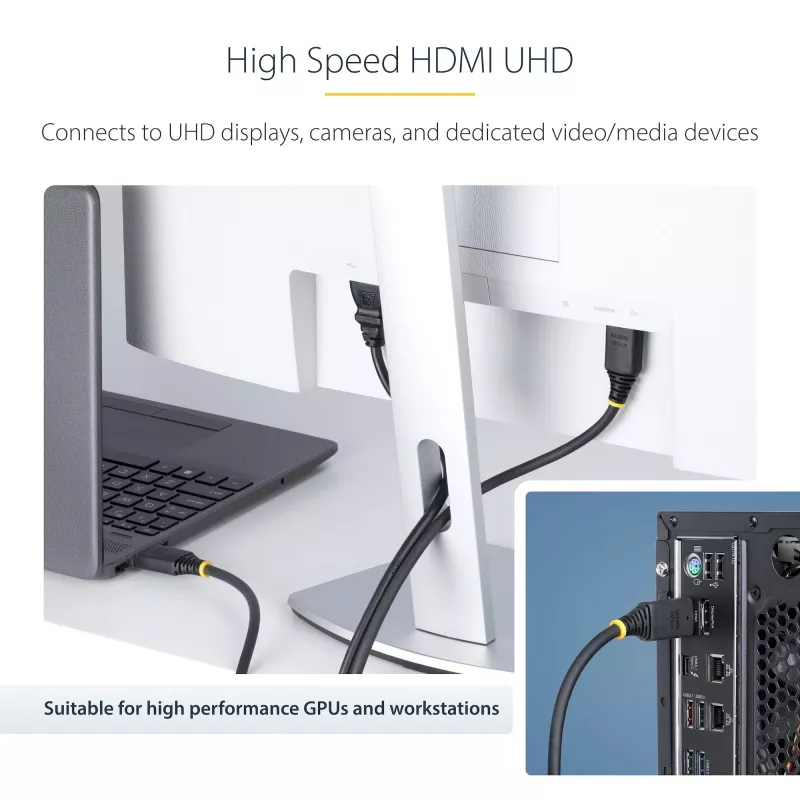 StarTech.com 15m (49.2ft) Aktywny kabel HDMI High Speed, 4K 60Hz/1440p 144Hz, HDR10/HDCP 2.2/ARC, 18Gbps, przewód UHD HDMI 2.0 do TV/monitora/wyświetlacza, powłoka TPE