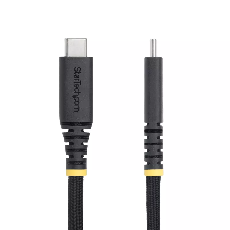 StarTech.com 10ft (3m) kabel ładujący USB-C, wytrzymały i ultraelastyczny, 240W (5A) PD EPR, kabel ładujący do laptopa USB 2.0, certyfikat USB-IF, solidny kabel ładujący USB-C