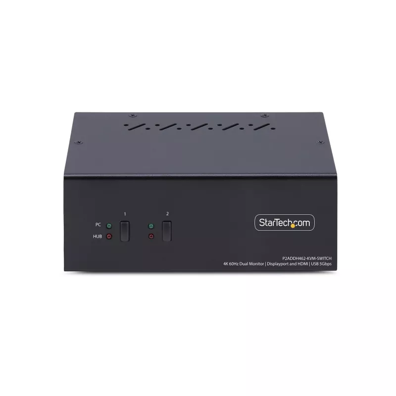 StarTech.com P2ADDH462-KVM-SWITCH przełącznik KVM Czarny