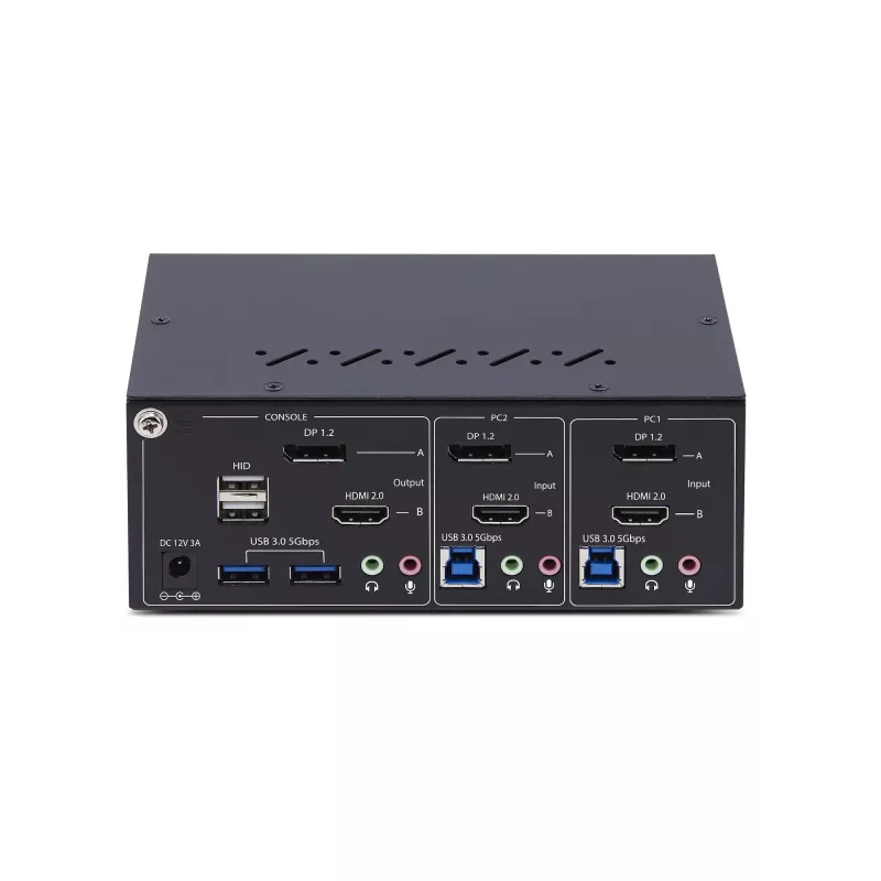 StarTech.com P2ADDH462-KVM-SWITCH przełącznik KVM Czarny