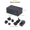 StarTech.com P2ADDH462-KVM-SWITCH przełącznik KVM Czarny