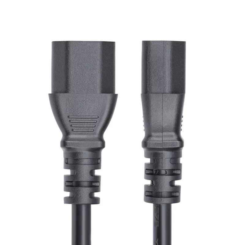 Przedłużacz zasilający StarTech.com 4,5 m (15 stóp), C14 na C13, do PDU, 15 A 250 V, 14 AWG, kabel sieciowy AC do PDU/zasilaczy, certyfikat KEMA-KEUR