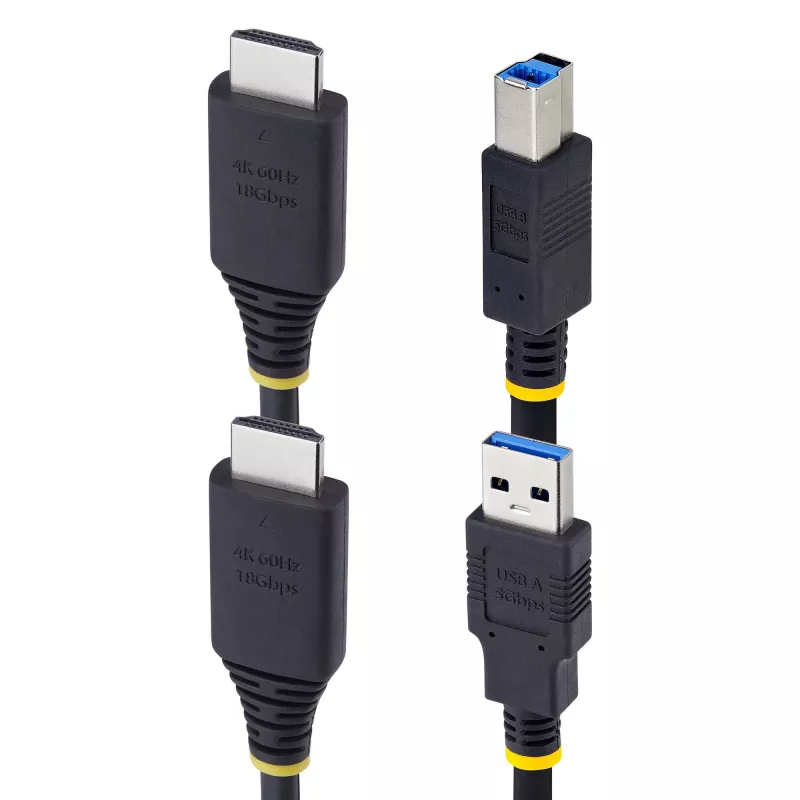 StarTech.com 10ft (3m) Kabel KVM HDMI i USB 5Gbps, 4K 60Hz, HDMI 2.0 i USB Combo do przełączników KVM