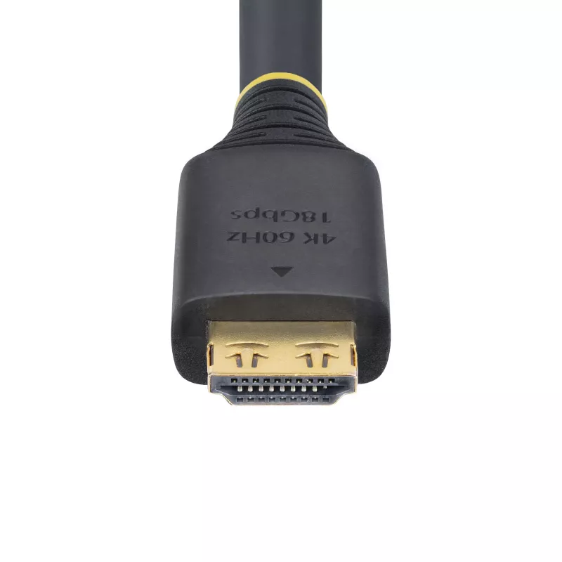 StarTech.com 20ft (6.1m) High Speed HDMI kabel with Gripping Connectors, 4K 60Hz/1440p 144Hz, HDR10/HDCP 2.2/ARC, 18Gbps, UHD HDMI 2.0 Cord for TV/Monitor/Display, TPE Jacket