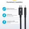 StarTech.com 2.6ft (80cm) Kabel Thunderbolt 5, 80Gbps/Do 120Gbps, 240W PD, 8K 60Hz, Certyfikowany kabel Thunderbolt - Kompatybilny z Thunderbolt 4/USB4/USB-C