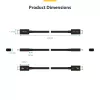 StarTech.com 2.6ft (80cm) Kabel Thunderbolt 5, 80Gbps/Do 120Gbps, 240W PD, 8K 60Hz, Certyfikowany kabel Thunderbolt - Kompatybilny z Thunderbolt 4/USB4/USB-C