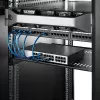 StarTech.com 1U Server Rack Shelf - Uniwersalna wentylowana półka wspornikowa do montażu w szafie rack 19 cali - Wytrzymała stal – Udźwig 44lb/20kg - Półka o głębokości 16 cali, czarna