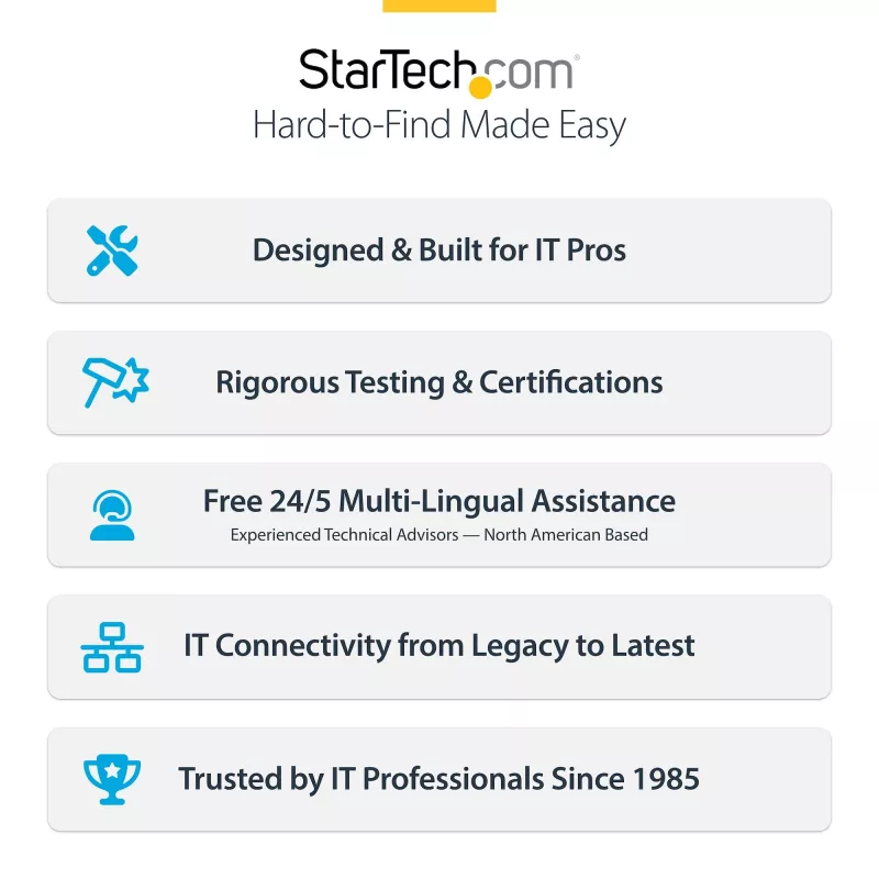 StarTech.com 4-Port USB Type-C PCIe Card, USB 3.2 10Gbps, USB-C PCI Express Expansion Card, 4x Independent USB Controllers, Windows/Linux/macOS, TAA-Compliant