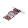StarTech.com 4-Port USB Type-C PCIe Card, USB 3.2 10Gbps, USB-C PCI Express Expansion Card, 4x Independent USB Controllers, Windows/Linux/macOS, TAA-Compliant