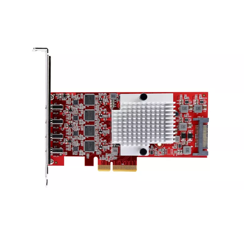 StarTech.com 4-Port USB Type-C PCIe Card, USB 3.2 10Gbps, USB-C PCI Express Expansion Card, 4x Independent USB Controllers, Windows/Linux/macOS, TAA-Compliant