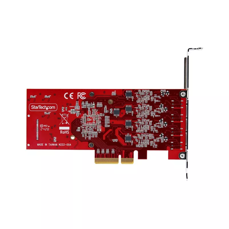 StarTech.com 4-Port USB Type-C PCIe Card, USB 3.2 10Gbps, USB-C PCI Express Expansion Card, 4x Independent USB Controllers, Windows/Linux/macOS, TAA-Compliant