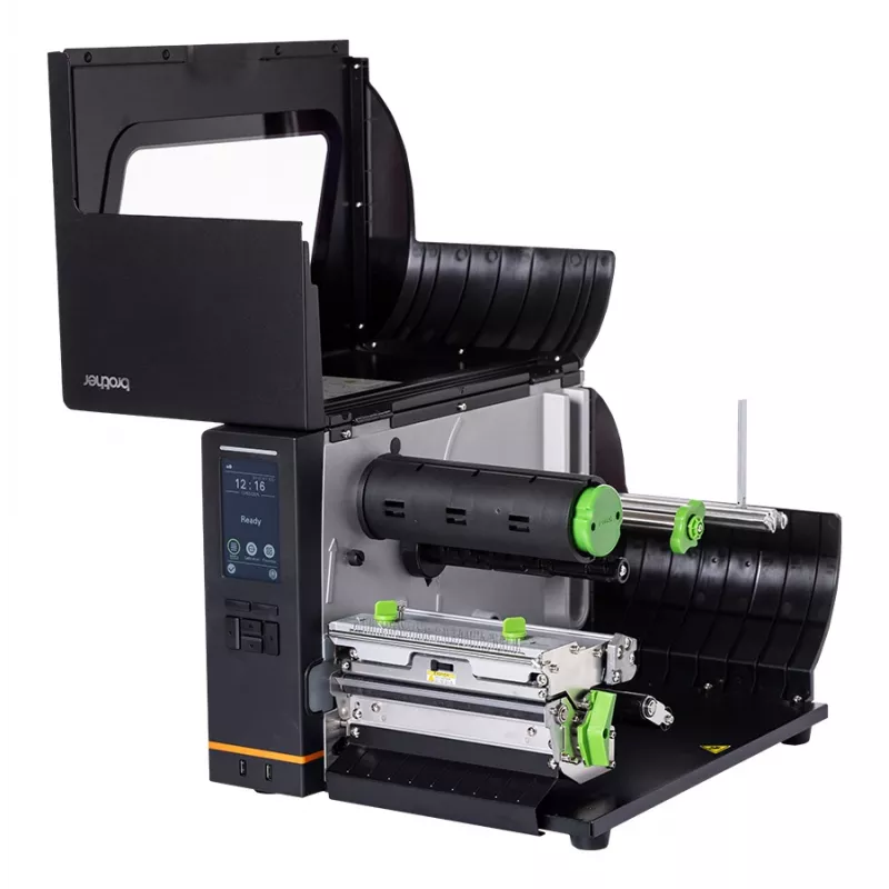 Drukarka etykiet Brother TJ6421TN Druk termiczny bezpośredni / termotransferowy Kolor 203 x 300 DPI 304.8 mm/s Przewodowa Ethernet LAN Wi-Fi Bluetooth