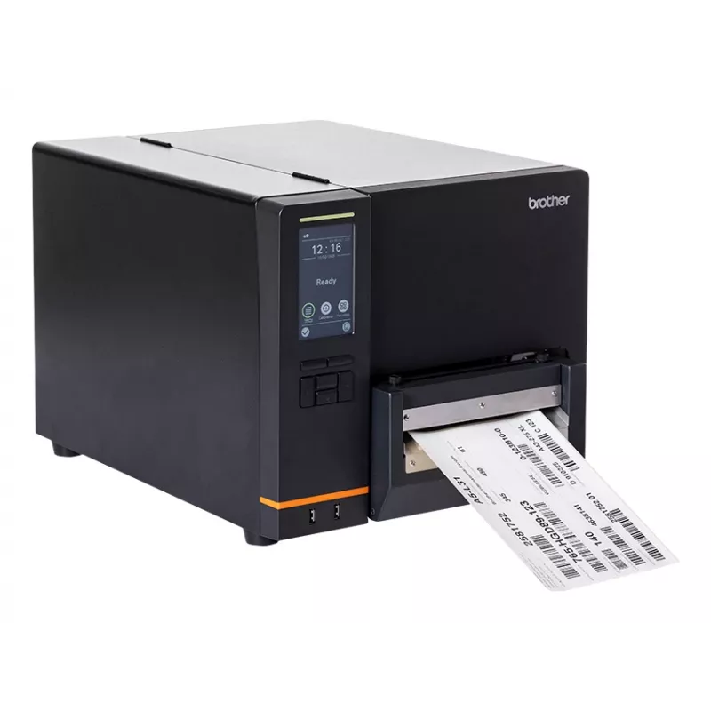 Drukarka etykiet Brother TJ6421TN Druk termiczny bezpośredni / termotransferowy Kolor 203 x 300 DPI 304.8 mm/s Przewodowa Ethernet LAN Wi-Fi Bluetooth