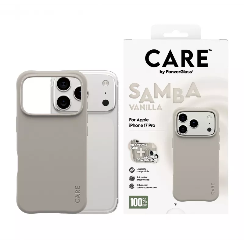 Cover PanzerGlass CARE by modne etui Samba Vanilla MagSafe iPhone 17 Pro