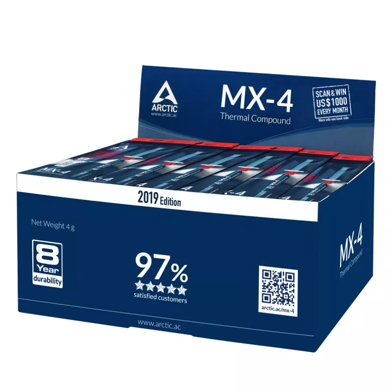 ARCTIC MX-4 (4 g) Edition 2019 – Wysokowydajna pasta termoprzewodząca
