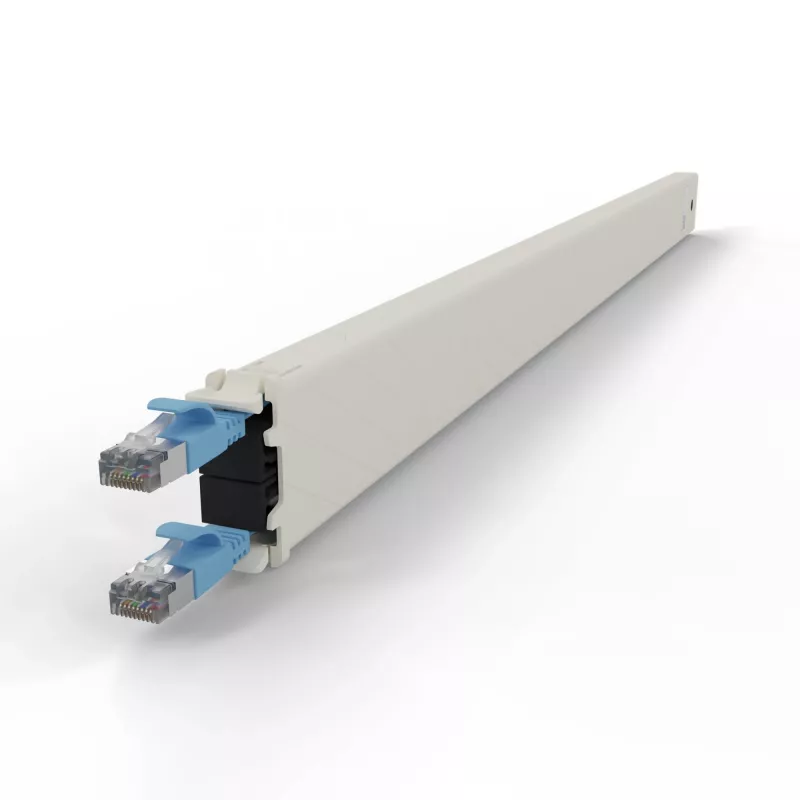 Kabel sieciowy PATCHBOX CONE30STPBL RJ-45 Cat6a 1.8 m Niebieski