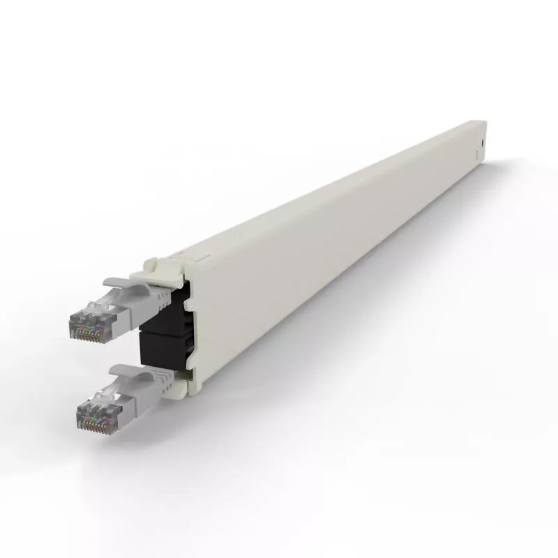 Kabel sieciowy PATCHBOX CONE30STPSL RJ-45 Cat6a 1.8m Szary