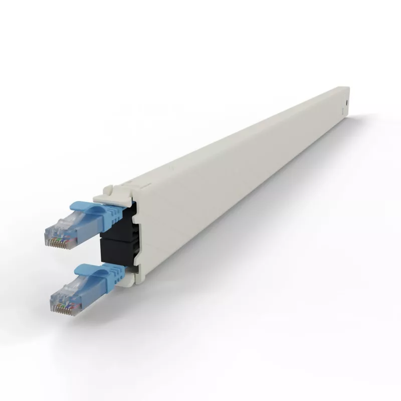 Kabel sieciowy PATCHBOX CONE30UTPBL RJ-45 Cat6a 1.8 m niebieski