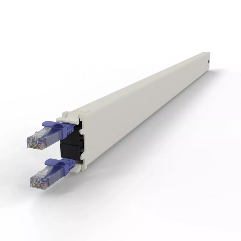 Kabel sieciowy PATCHBOX CONE30UTPVI RJ-45 Cat6a 1,8 m Fioletowy
