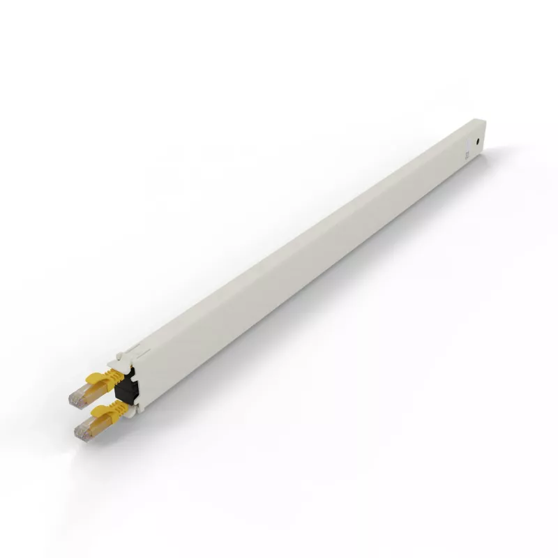 Kabel sieciowy PATCHBOX CONE30UTPYL RJ-45 Cat6a 1.8m Żółty