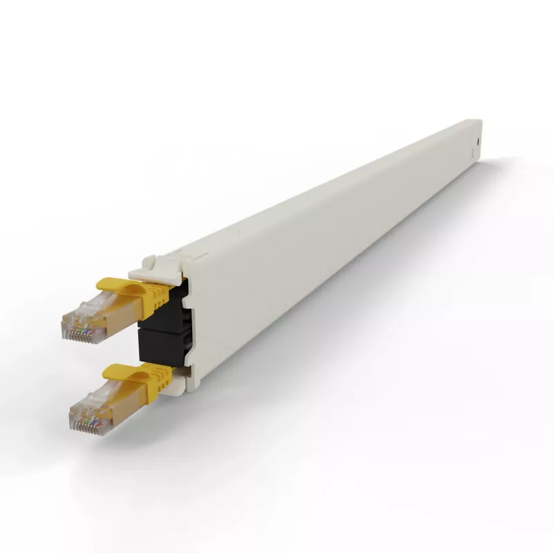 Kabel sieciowy PATCHBOX CONE30UTPYL RJ-45 Cat6a 1.8m Żółty