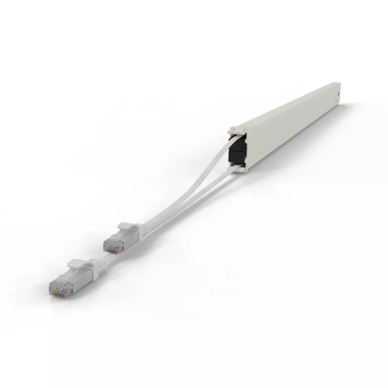 Kabel sieciowy PATCHBOX CONE46UTPWH RJ-45 Cat6a 2,5m Biały