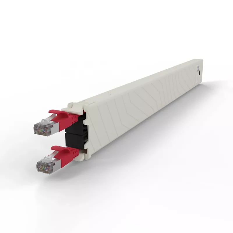 Kabel sieciowy PATCHBOX CONEX8STPRD RJ-45 Cat6a 0,8 m czerwony