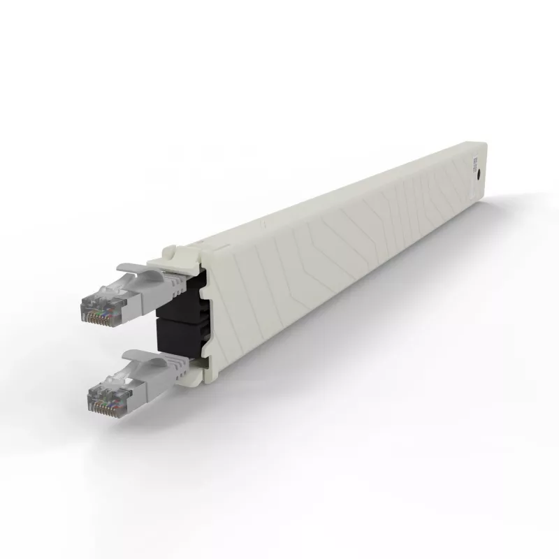 Kabel sieciowy PATCHBOX CONEX8STPSL RJ-45 Cat6a 0,8 m Szary