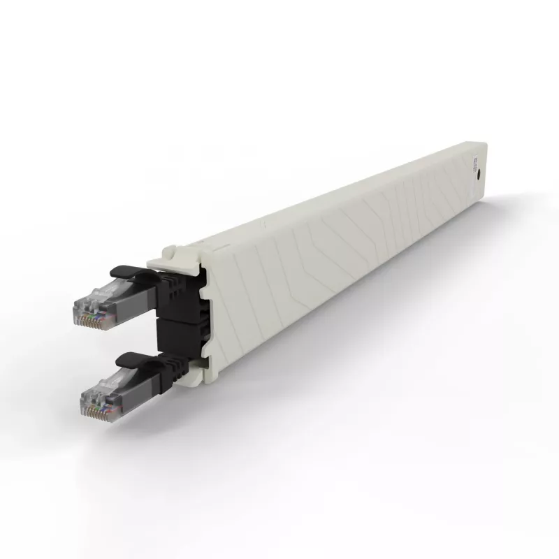 Kabel sieciowy PATCHBOX CONEX8UTPBK RJ-45 Cat6a 0.8 m Czarny