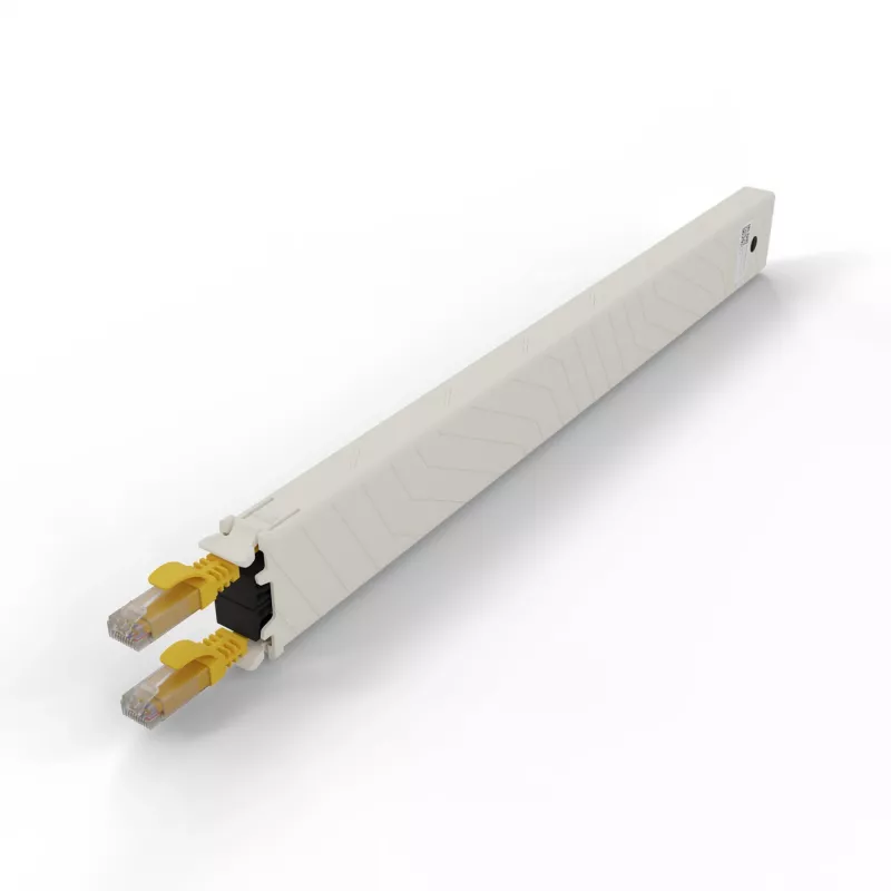Kabel sieciowy PATCHBOX CONEX8UTPYL RJ-45 Cat6a 0,8m Żółty