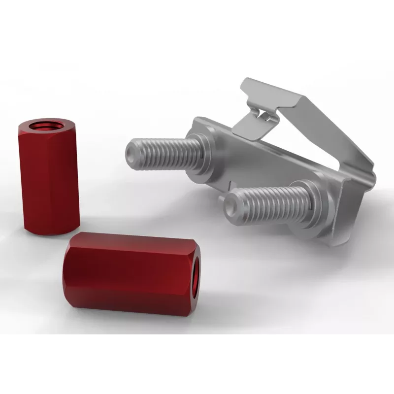 Śruby i nakrętki PATCHBOX dvmnt50RD M6 Aluminium Stal 50 szt.