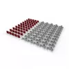 Śruby i nakrętki PATCHBOX dvmnt50RD M6 Aluminium Stal 50 szt.