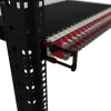 Panel do zarządzania kablami PATCHBOX Patchcatch Solo 24-Pack czarno-czerwony