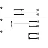 Panel do zarządzania kablami PATCHBOX Patchcatch Solo 24-Pack czarno-czerwony
