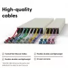Kabel sieciowy PATCHBOX PONEX8STPGR RJ-45 Cat6a 0.8m Zielony