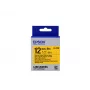 Kaseta z etykietami Epson o mocnym kleju LK-4YBW czarny/żółty 12 mm (9 m)