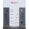 ICY BOX IB-DK2262AC Przewodowa stacja dokująca USB 3.2 Gen 1 (3.1 Gen 1) Type-C, antracyt