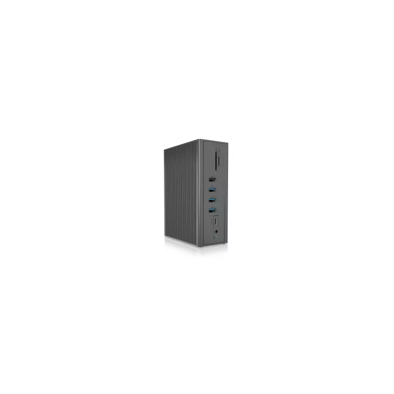 ICY BOX IB-DK2262AC Przewodowa stacja dokująca USB 3.2 Gen 1 (3.1 Gen 1) Type-C, antracyt