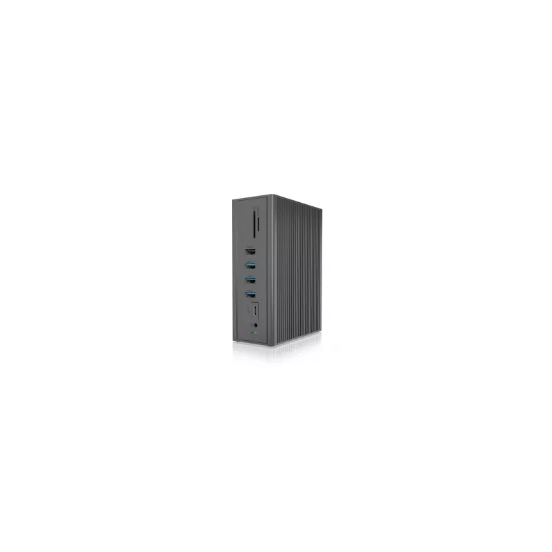 ICY BOX IB-DK2262AC Przewodowa stacja dokująca USB 3.2 Gen 1 (3.1 Gen 1) Type-C, antracyt