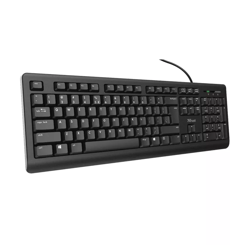 Trust TK-150 klawiatura Office USB QWERTZ Niemiecki Czarny