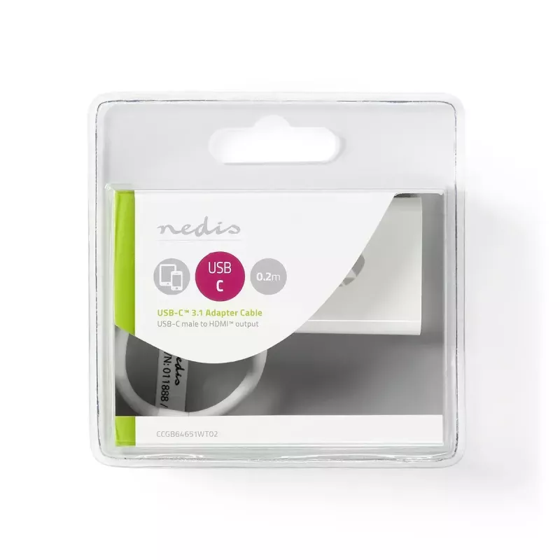 Karta graficzna USB Nedis CCGB64651WT02 3840 x 2160 pikseli Biała