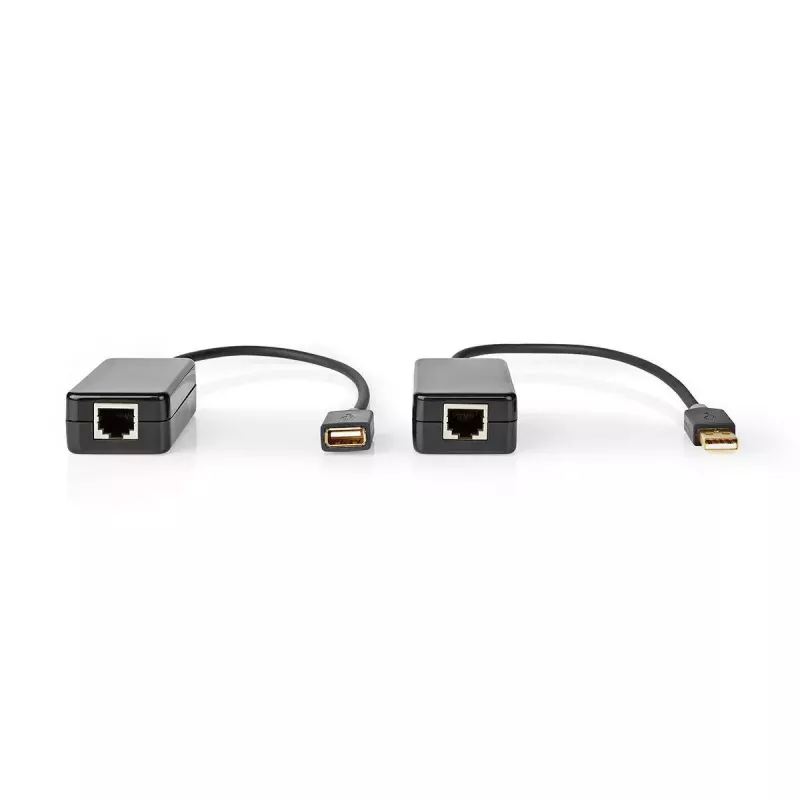 Aktywny kabel przedłużający USB 2.0 Nedis, wtyk A męski – gniazdo A żeńskie, 50,0 m, czarny