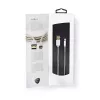 Kabel do telefonu komórkowego Nedis CCTB39300AL10 Aluminium 1 m USB A Lightning