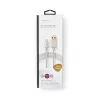 Kabel do telefonu komórkowego Nedis CCTB39300AL10 Aluminium 1 m USB A Lightning