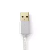 Kabel do telefonu komórkowego Nedis CCTB39300AL30 Aluminium 3 m USB A Lightning