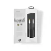 Kabel Lightning Nedis CCTB39650AL10 1m Aluminium USB C